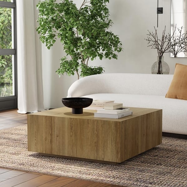 Classic Home Layne 42" Square Coffee Table with Casters - Bed Bath ...